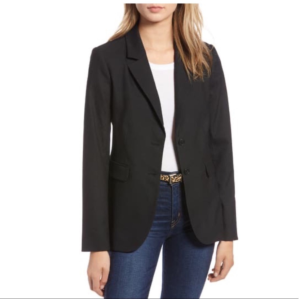 1901 Original Wool Blend Blazer Black Size 16